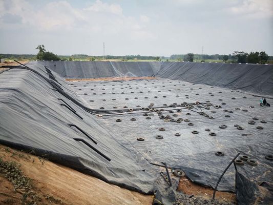 누수 방지 2mm HDPE Geomembrane 댐 저수지 농업 연못 강선