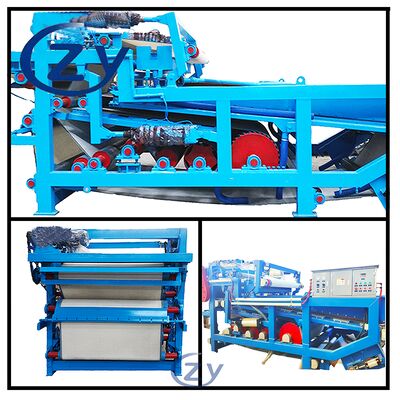 전분 생산에서 카사바 섬유 탈수를 위한 연속 작동 벨트 탈수 필터