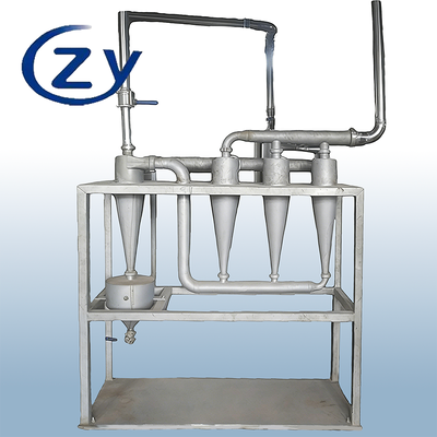 고밀도의 중앙 분산 디센더 (Centrifugal Desander) 스터치 슬러리 정화용 SS304 스테인레스 스틸