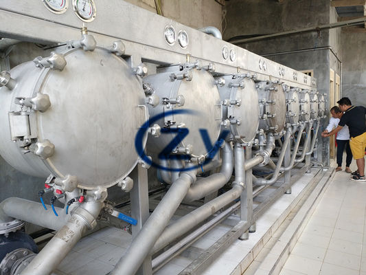 은백색 SS304 정제 카사바 전분 기계 45kw