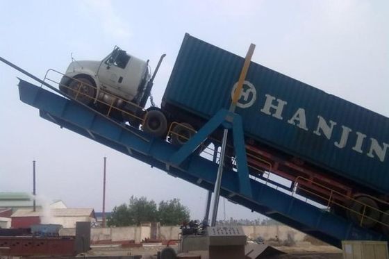 유압 트럭 선적 플랫폼 400mm 립 모바일 하역 램프